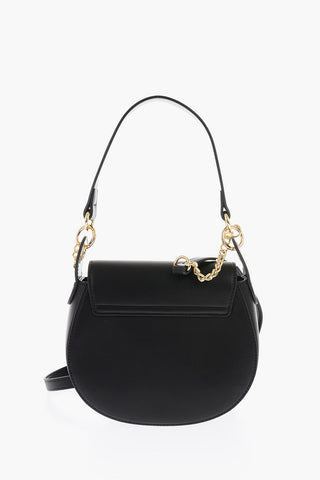 LOVE Mini Borsa Saddle in Ecopelle con Chiusura Turn Lock Dorata
