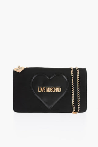 LOVE Bag with Chain Shoulder Strap and Heart Charm