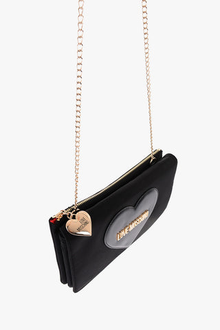 LOVE Bag with Chain Shoulder Strap and Heart Charm