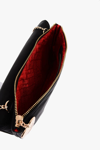 LOVE Bag with Chain Shoulder Strap and Heart Charm