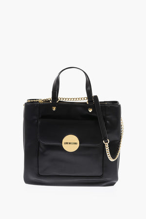 LOVE Borsa Handle in Ecopelle con maxi Monogram e Foulard Removibile