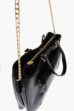 LOVE Borsa Handle in Ecopelle con maxi Monogram e Foulard Removibile