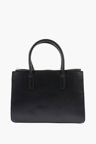 LOVE Faux Leather Tote Bag with Gold Heart Charm