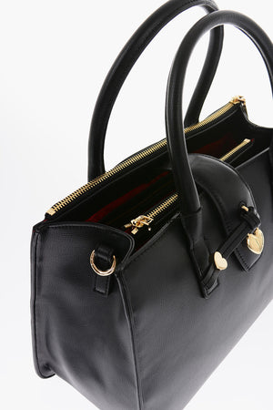 LOVE Borsa Tote in Ecopelle con Charm Dorato a Cuore