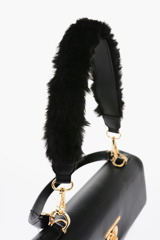 LOVE Borsa a Mano in Ecopelle con Tracolla Removibile