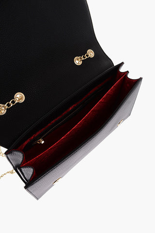 LOVE Borsa a Tracolla in Ecopelle con Logo in Metallo