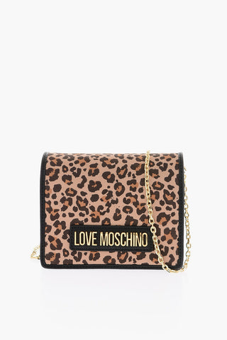 LOVE Animal Effect Faux Leather POLY Mini Saddle Bag
