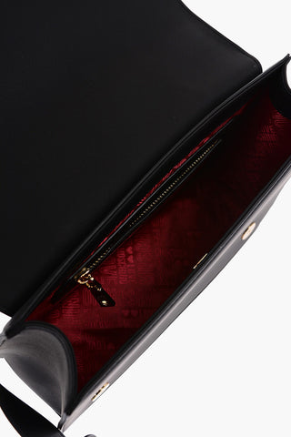 LOVE Perforated Detail Crossbody Bag with Golden Logo