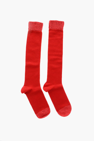 MM6 Long Socks with Knitted Parts