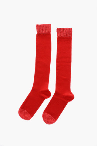 MM6 Long Socks with Knitted Parts