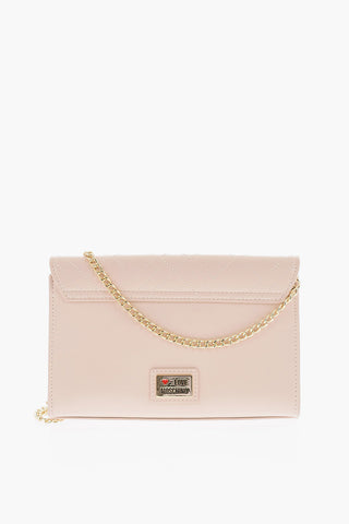 LOVE Golden Details Faux Leather Crossbody Bag