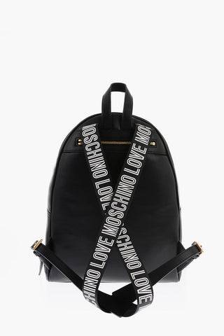 LOVE Zaino SAFETY in Ecopelle a Tinta Unita con Tracolla Logata