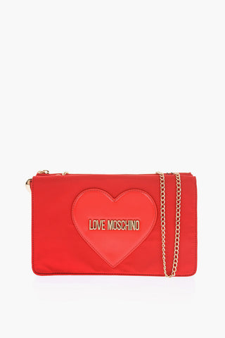 LOVE Bag with Chain Shoulder Strap and Heart Charm