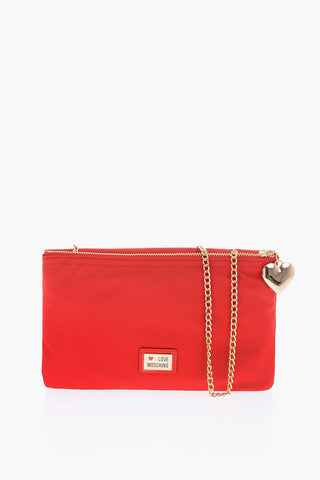 LOVE Bag with Chain Shoulder Strap and Heart Charm