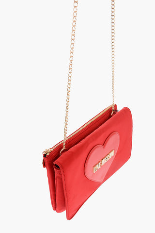 LOVE Bag with Chain Shoulder Strap and Heart Charm