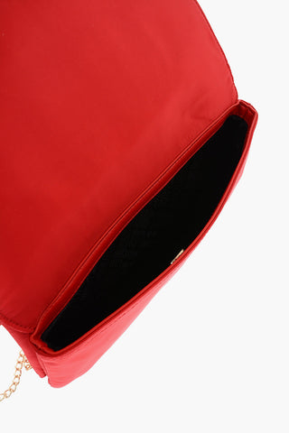 LOVE Bag with Chain Shoulder Strap and Heart Charm