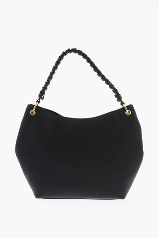 LOVE Borsa a Spalla in Tessuto Gommato con Monogram Frontale