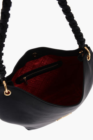 LOVE Borsa a Spalla in Tessuto Gommato con Monogram Frontale