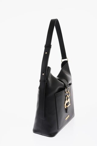 LOVE Maxi Front Pocket Faux Leather Shoulder Bag