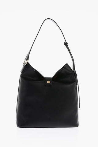 LOVE Maxi Front Pocket Faux Leather Shoulder Bag