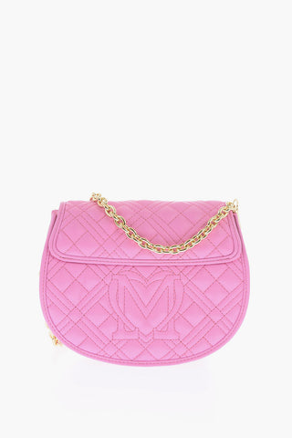 LOVE Quilted Faux Leather Crossbody Bag