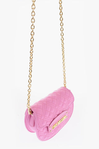 LOVE Quilted Faux Leather Crossbody Bag