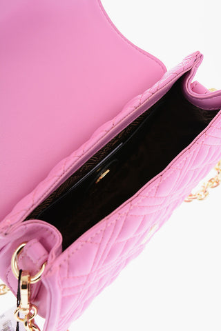 LOVE Quilted Faux Leather Crossbody Bag