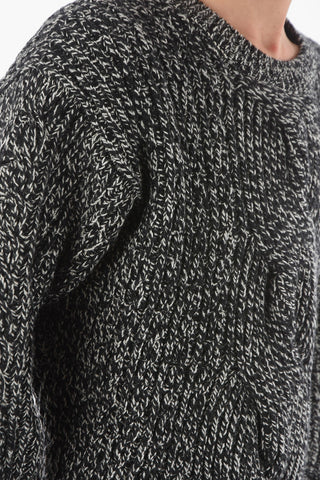 Crewneck Cashmere Blend Asymmetric Jumper