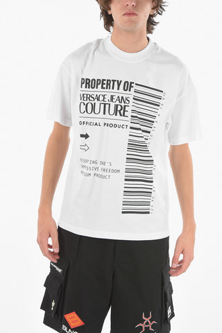 COUTURE T-Shirt Girocollo BARCODE in Cotone