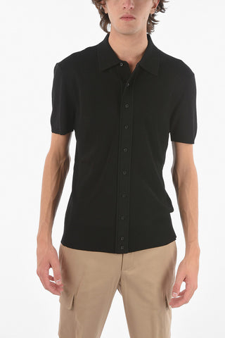 Stretchy Short Sleeved Slim Fit Shirt