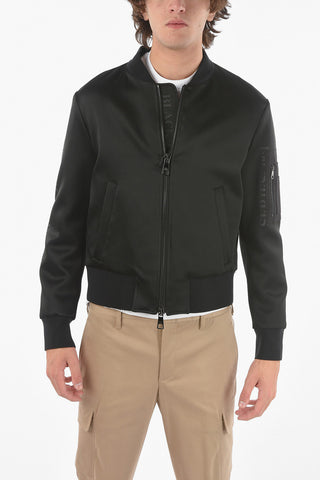Side Logoed MILITARY Skinny Fit Bomber