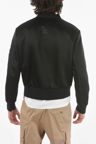 Side Logoed MILITARY Skinny Fit Bomber