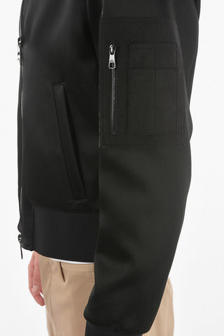 Side Logoed MILITARY Skinny Fit Bomber