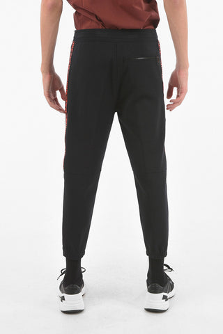Low Waist Skinny Fit Joggers with Contrasting Side Band
