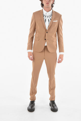 Slim Single Breasted Lined 2 Buttons Suit
