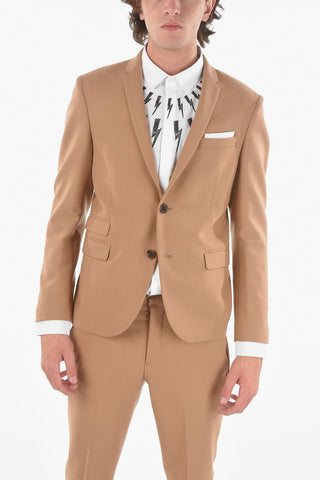 Slim Single Breasted Lined 2 Buttons Suit