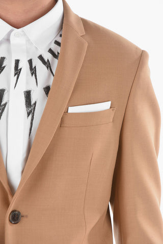 Slim Single Breasted Lined 2 Buttons Suit
