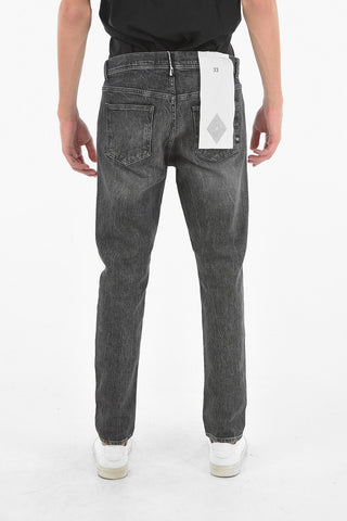 5 Pockets Jeans With Squared Studs 17 cm