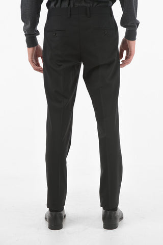 Stretchy Virgin Wool Tailored Pants