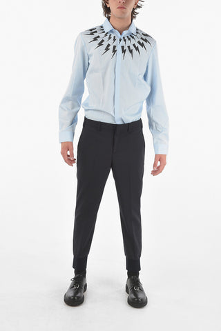 Low Waist Slim Fit TRAVEL Pants with Cuff Ankle
