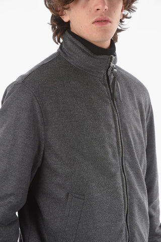 Bomber Trapuntato in Lana Vergine Reversibile