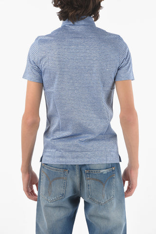 Awning Striped Cotton Blend Polo