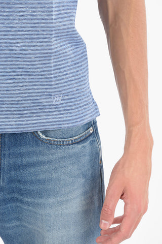 Awning Striped Cotton Blend Polo