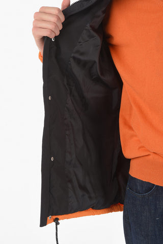 Snap Buttons Two-Tone YVES Padded Jacket with Hood