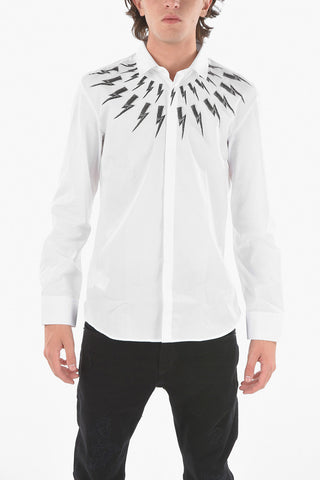 Slim Fit FAIR-ISLE THUNDERBOLT Shirt