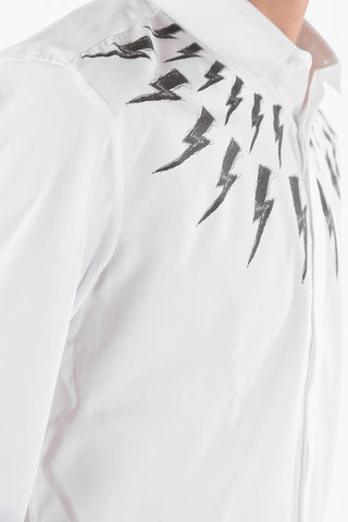 Slim Fit FAIR-ISLE THUNDERBOLT Shirt