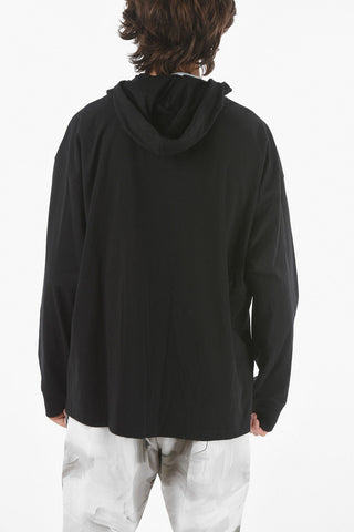 COUTURE! Felpa Hoodie in Cotone con Stampa Logo