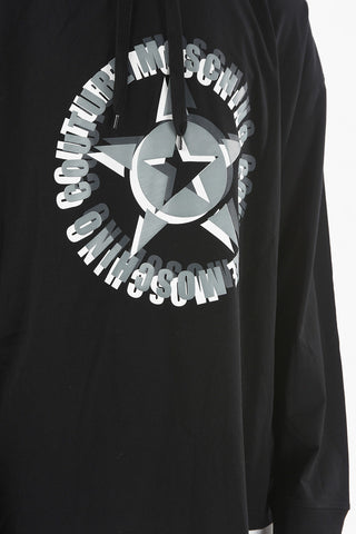 COUTURE! Felpa Hoodie in Cotone con Stampa Logo