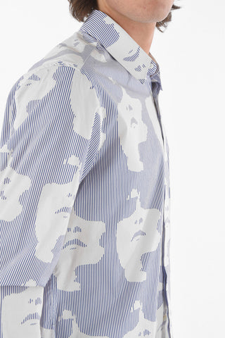 Striped Long Sleeved GRAPHIC FACE Shirt