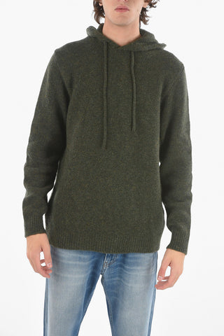 Stretchy Wool Blend Hoodie